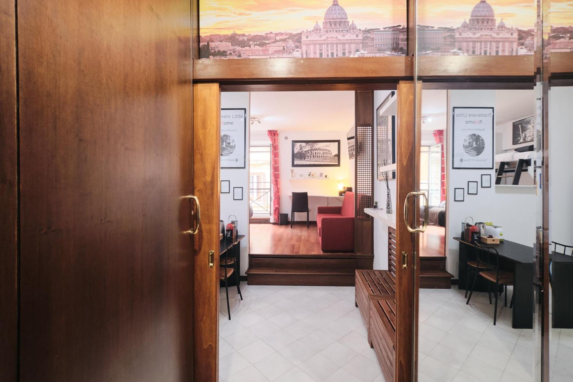 Trastevere- Flat Con Giardino, Ac, Wi-Fi & Netflix Rome Bagian luar foto